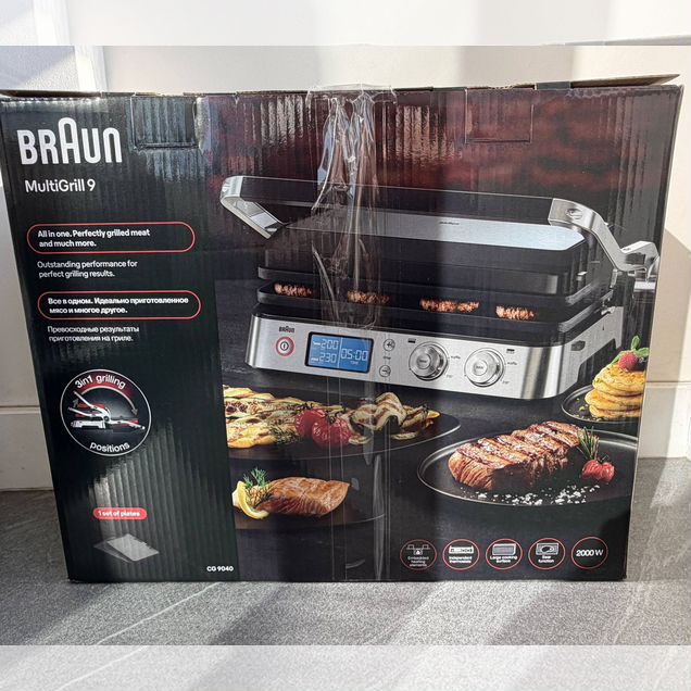 Гриль Braun MultiGrill 9, новый, не вскрывался
