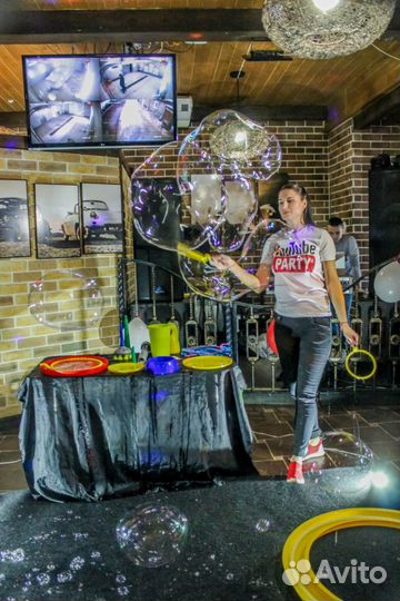 Шоу мыльных пузырей на ваш праздник