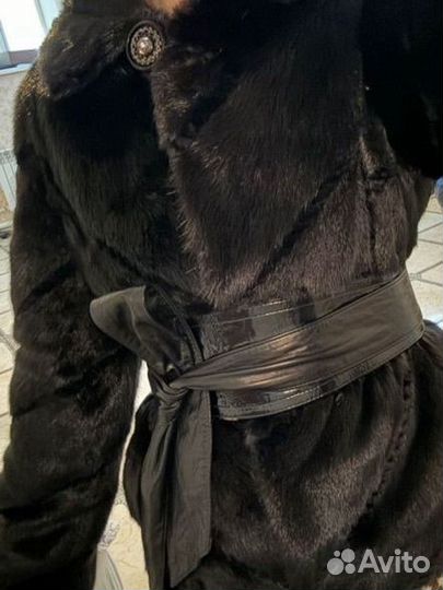 Шуба норковая с капюшоном 44 46