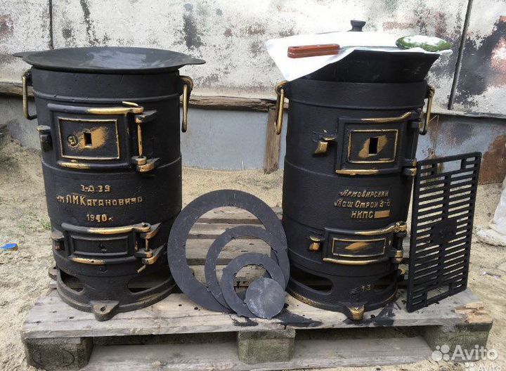 Печь отопительная, Буржуйка чугун