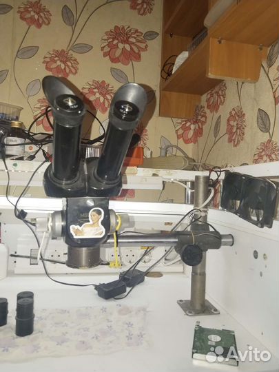 Микроскоп мбс-1 на штативе
