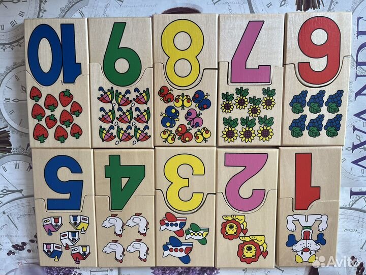 Детские деревянные развивающие игрушки пакетом