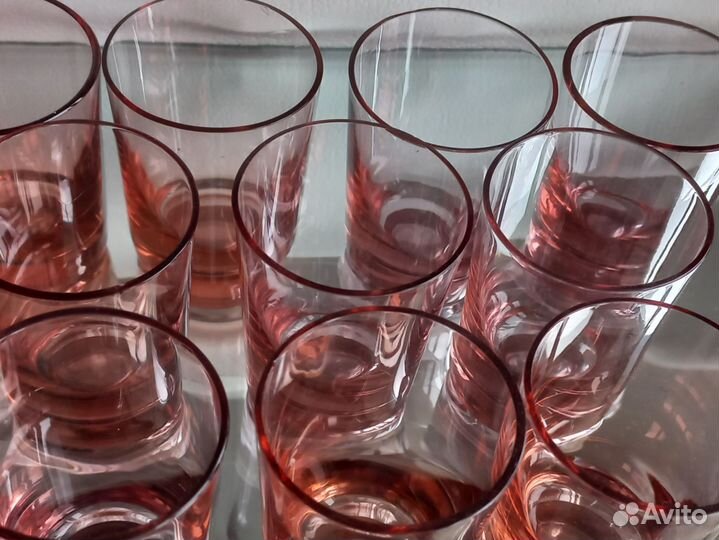 Рюмки стопки цветное стекло СССР
