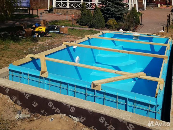 Бассейн 5,7х2,8 из полипропилена