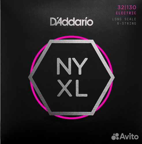 Струны 6-струнной бас 32-130 D'Addario nyxl32130