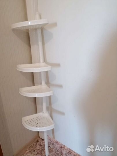 Угловая полка для ванной