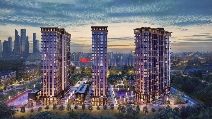 3-к. апартаменты, 77,9 м², 12/21 эт.