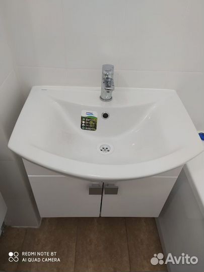 Тумба раковина комплект для ванной новый инсталяци