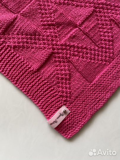 Детский вязаный плед