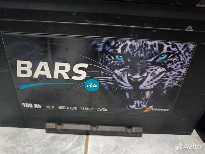 АКБ Аккумулятор 12V, 100Ah, bars Asia, прямая поля