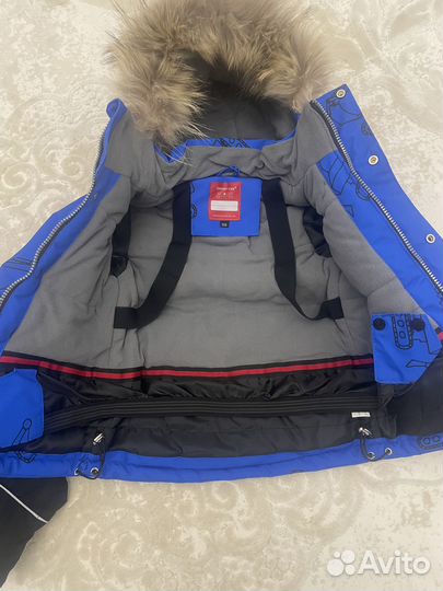 Куртка зимняя для мальчика синяя 116