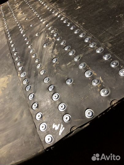 Стыковка лент резинотканевых замками