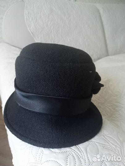 Шляпа женская черная