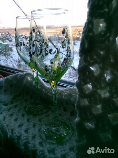 Свадебные именные фужеры