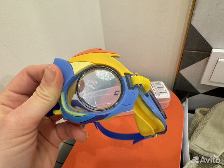 Очки для плавания дектские синие пони pony