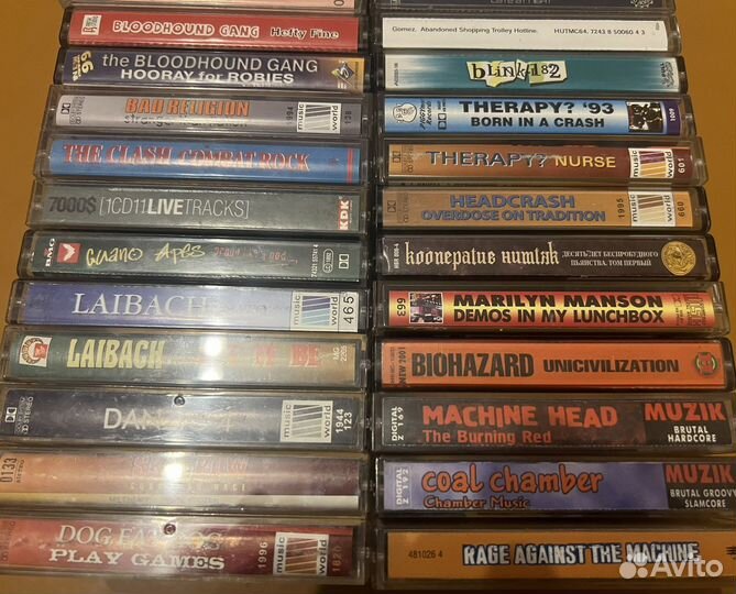 Аудиокассеты панк, альтернатива, гранж