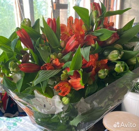 Букеты из альстримери и Фрезии