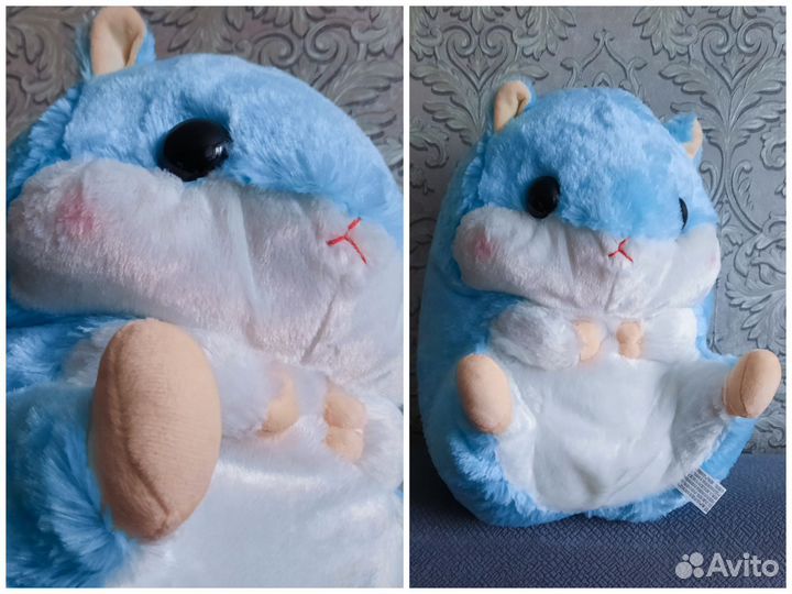 Мягкая игрушка хомяк с пледом