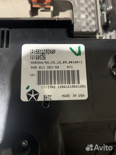 Блок климата Jeep Grand Cherokee 4 wk2 2012 г