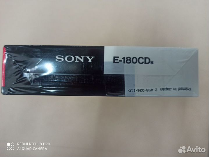 Новая видеокассета sony E-180 CD VHS