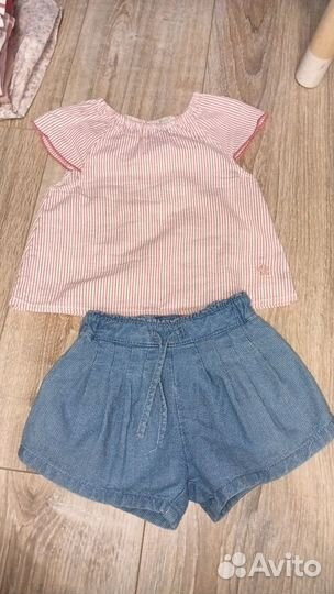 Пакет вещей летних на девочку, 80