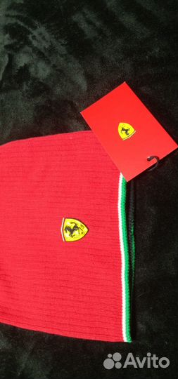 Шапка вязаная Ferrari оригинал