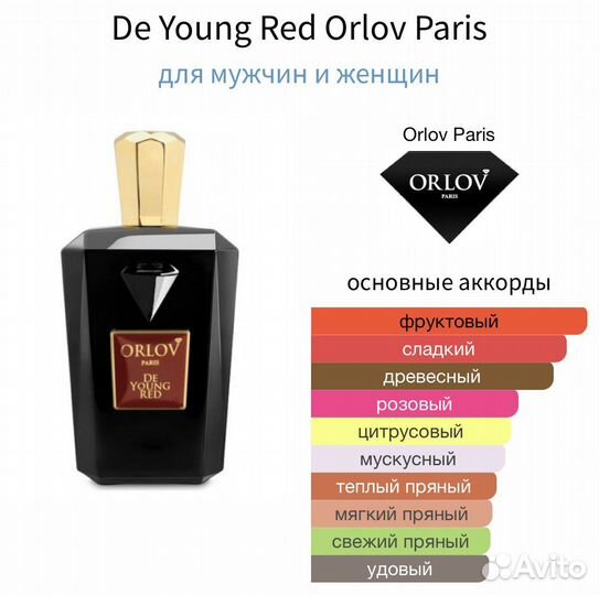 Orlov Paris De Young Red 10мл оригинал распив