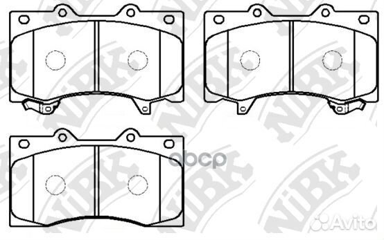 Колодки тормозные дисковые nissan patrol 5.6 2010