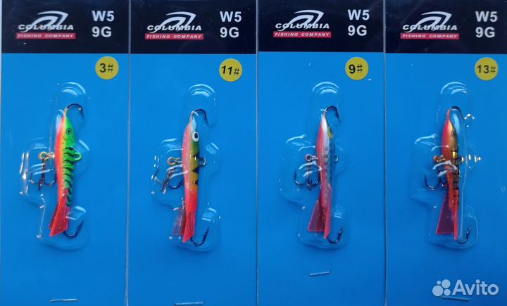 Топ Балансиры 4шт rapala gigging rap 40мм 9гр