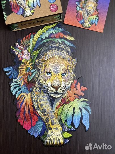 Деревянный пазл Rugo L Ягуар