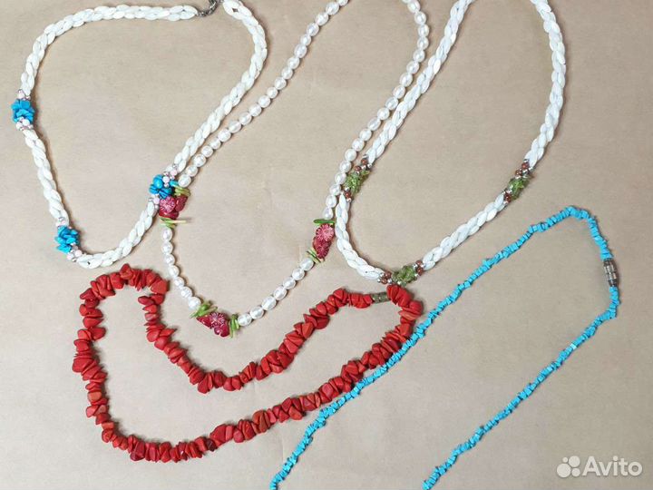 Бусы из натурального жемчуга