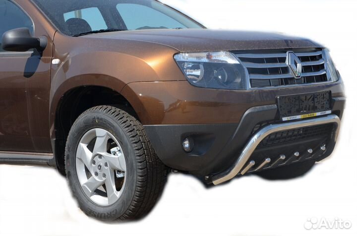 Защита бампера перед Скоба Renault Duster 2011г