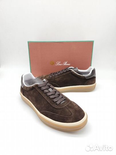 Кеды мужские Loro Piana кожа замша