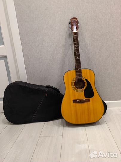 Акустическая гитара fender с чехлом