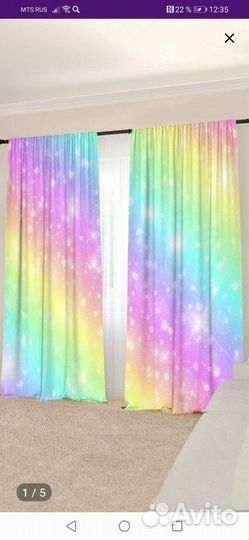 Шторы для детской для девочки