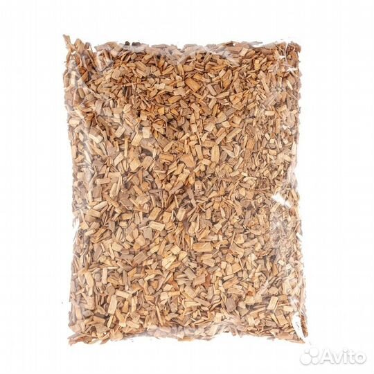 Неокрашенная щепа, мульча для клумб