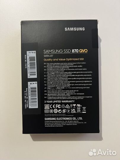 SSD Samsung 870 QVO 1TB Оригинал Новые