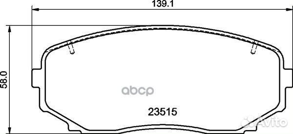 Колодки тормозные дисковые Strong Ceramic пер