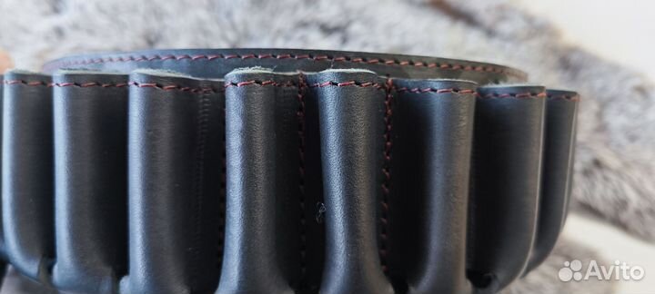 Кожаный патронташ ручной работы