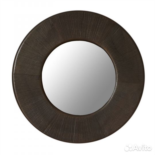 Деревянное круглое зеркало