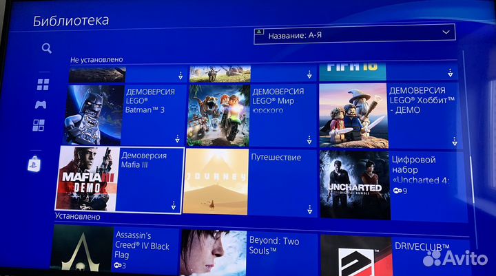 Sony Playstation 4 + джойстик + 12 игр