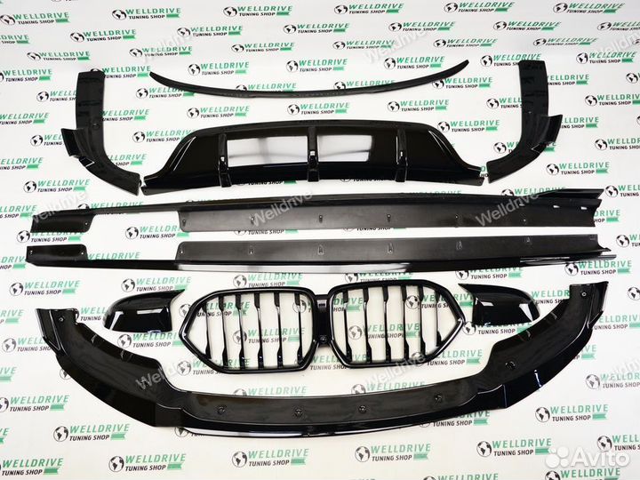 Обвес BMW X6 G06 со спойлером и решетками