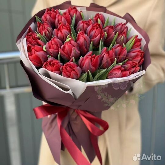 Тюльпаны букет доставка