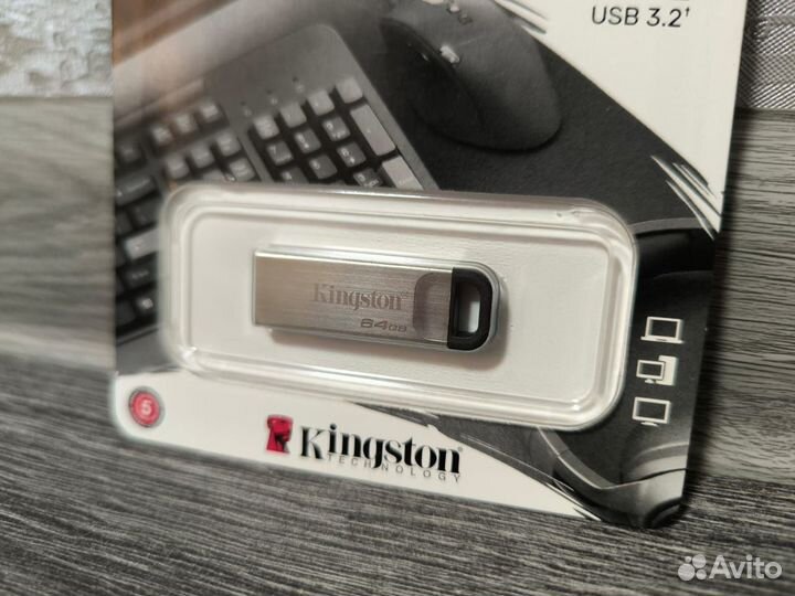 Usb флешка kingston 64gb USB 3.2 новая