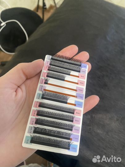 Ресницы и пинцеты для наращивания
