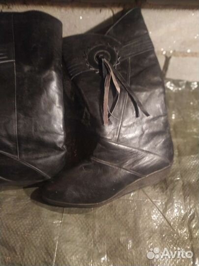 Ботинки мужские зимние из натуральной кожи