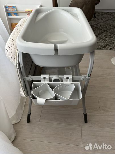 Столик chicco cuddle+bubble для пеленания+ванночка