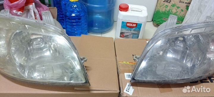Передние фары на chevrolet aveo т250