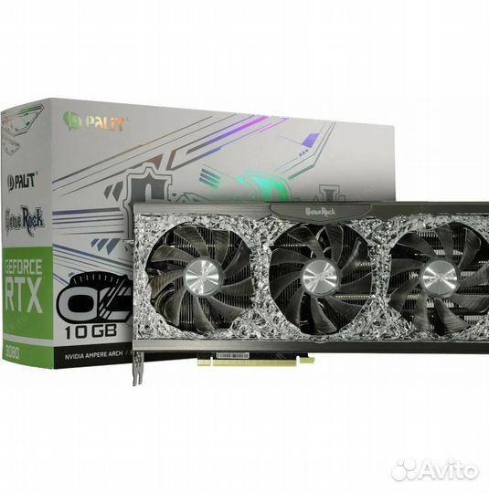 Видеокарта rtx 3080 palit game rock