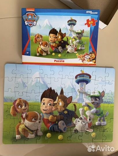 Новые крупные пазлы Щенячий патруль, Вспыш, Лунтик